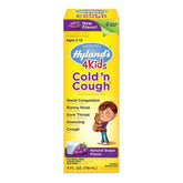 Hylands Natural Relif 4 Kids Liquid Cold and Cough Relief, Grape Flavor, 4 oz, 3 Pack